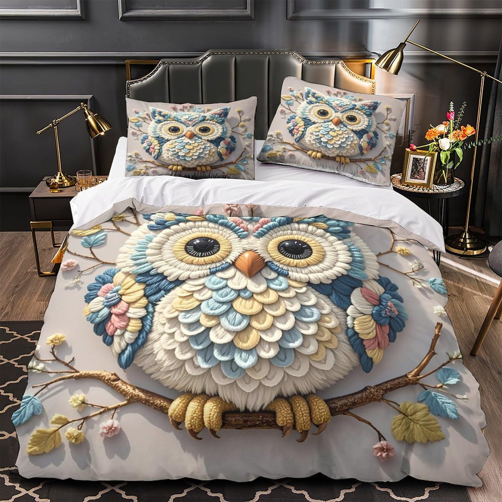 Housse de couette camion de recyclage 200x200 cm en microfibre