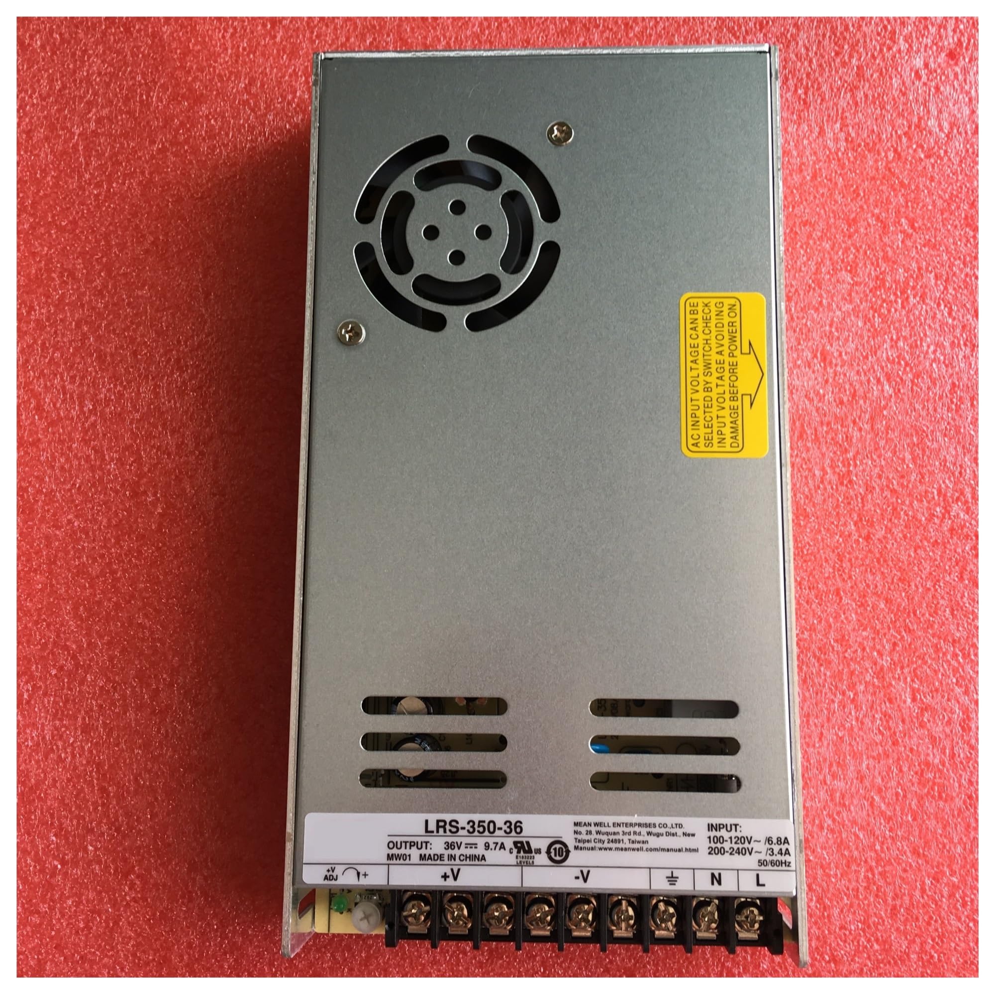 Fuente de alimentación cerrada con salida de grupo único LRS-350-36V de 350 W
