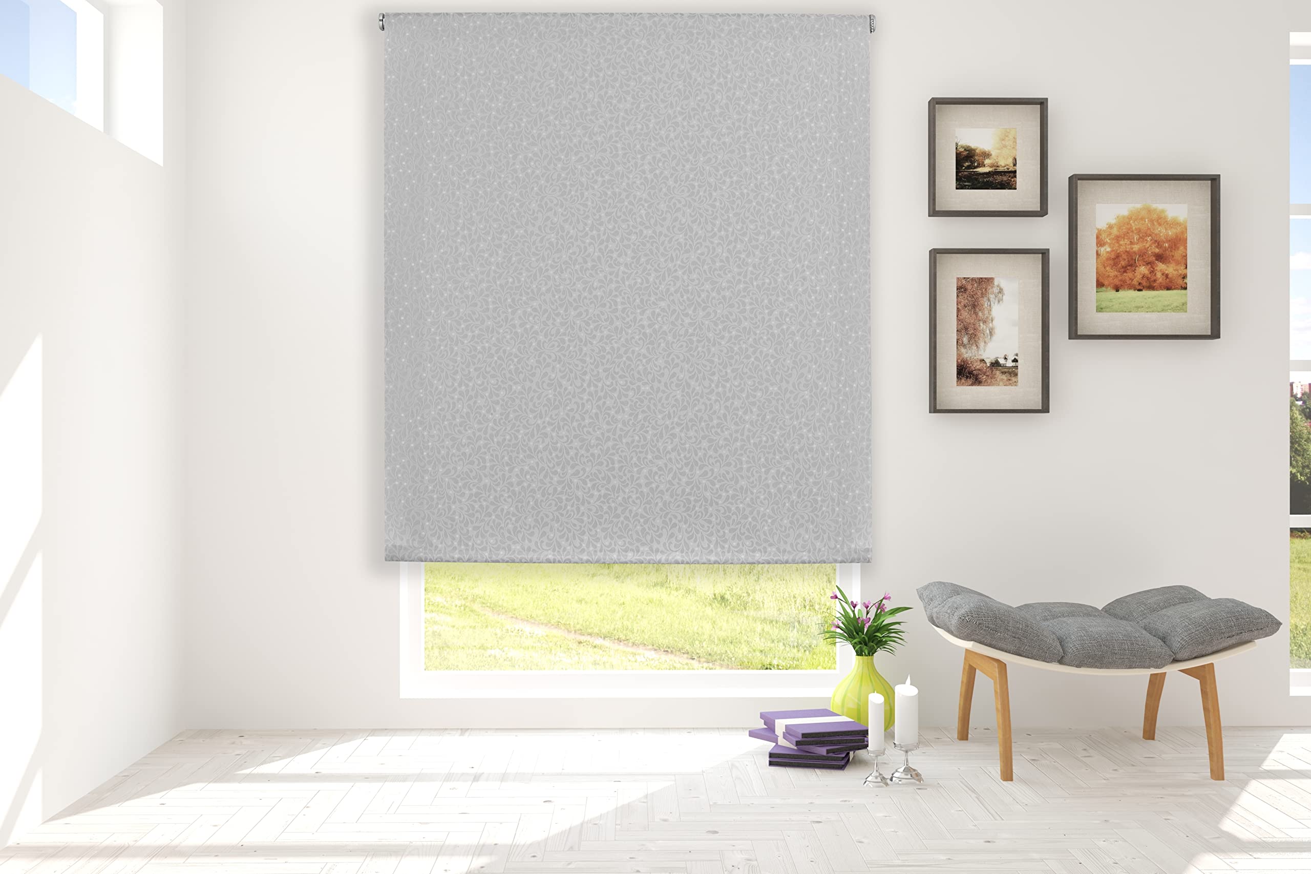 Estoralis SANDOR, Estor Enrollable Jacquard, Gris, 150 x 250 cm