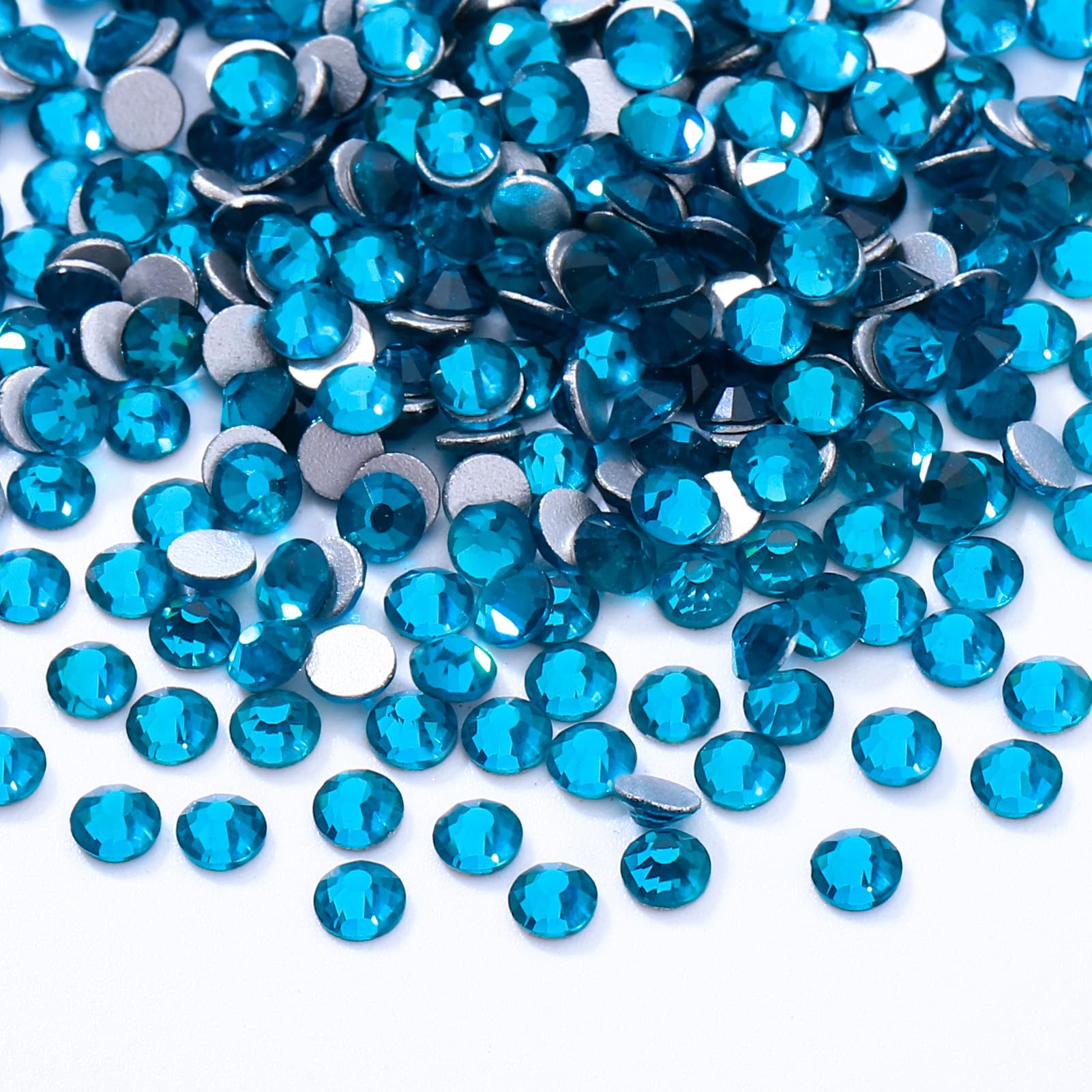 2880PCS Malachite Blue SS8 Flatback Rhinestones(2.3-2.5mm)