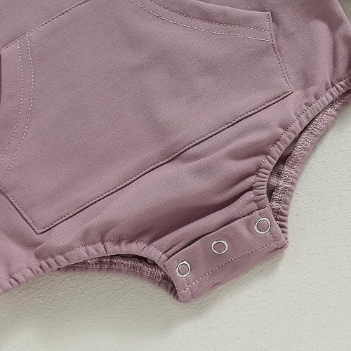 Miniatura 5 de Mameluco de manga larga con bloques de color para bebé, niño, niña, con bolsillo, cuello redondo, sudadera básica para otoño e invierno