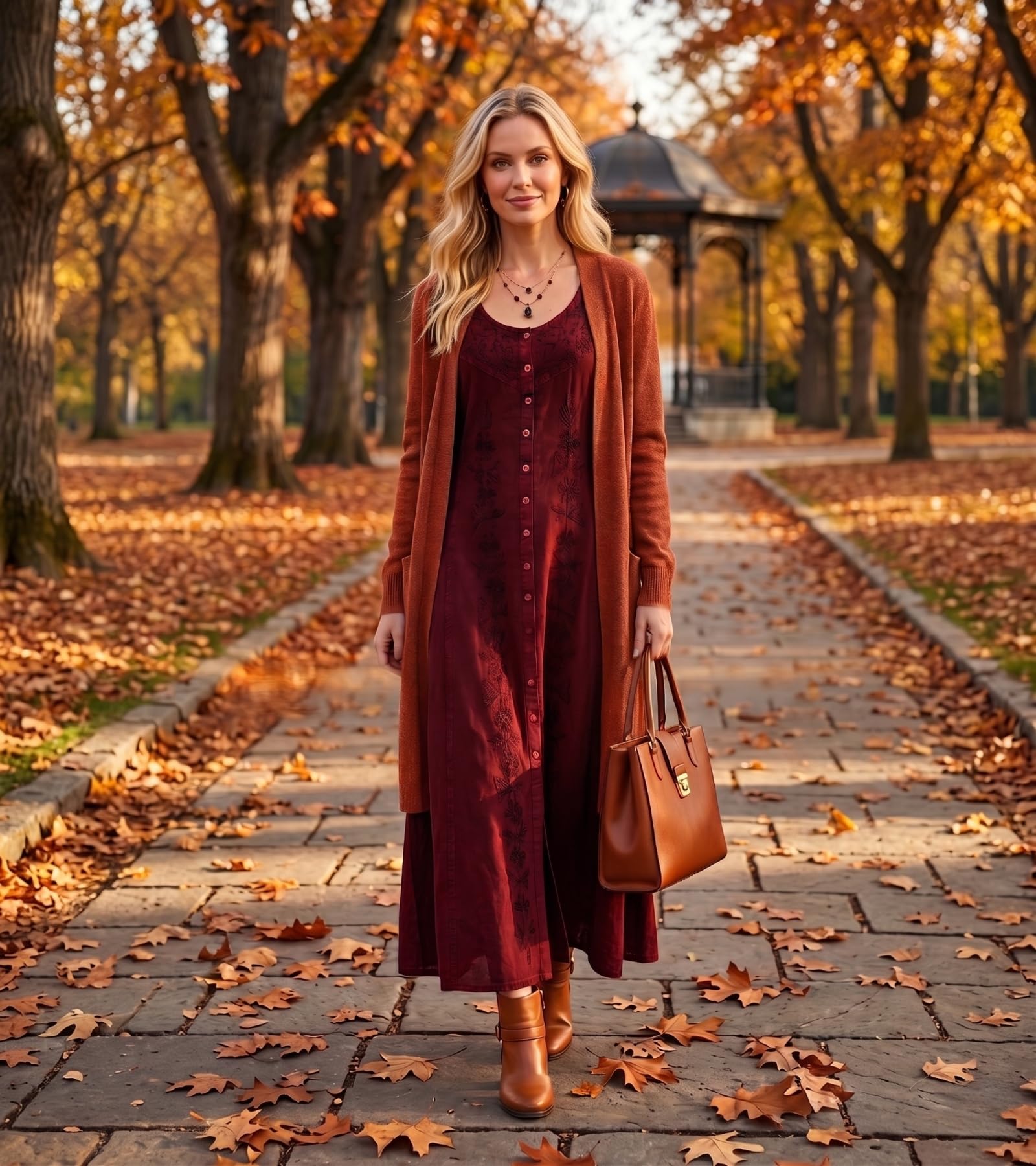 Sakkas Maya Robe Rayonne Boutonnée Brodée Florale sans Manches