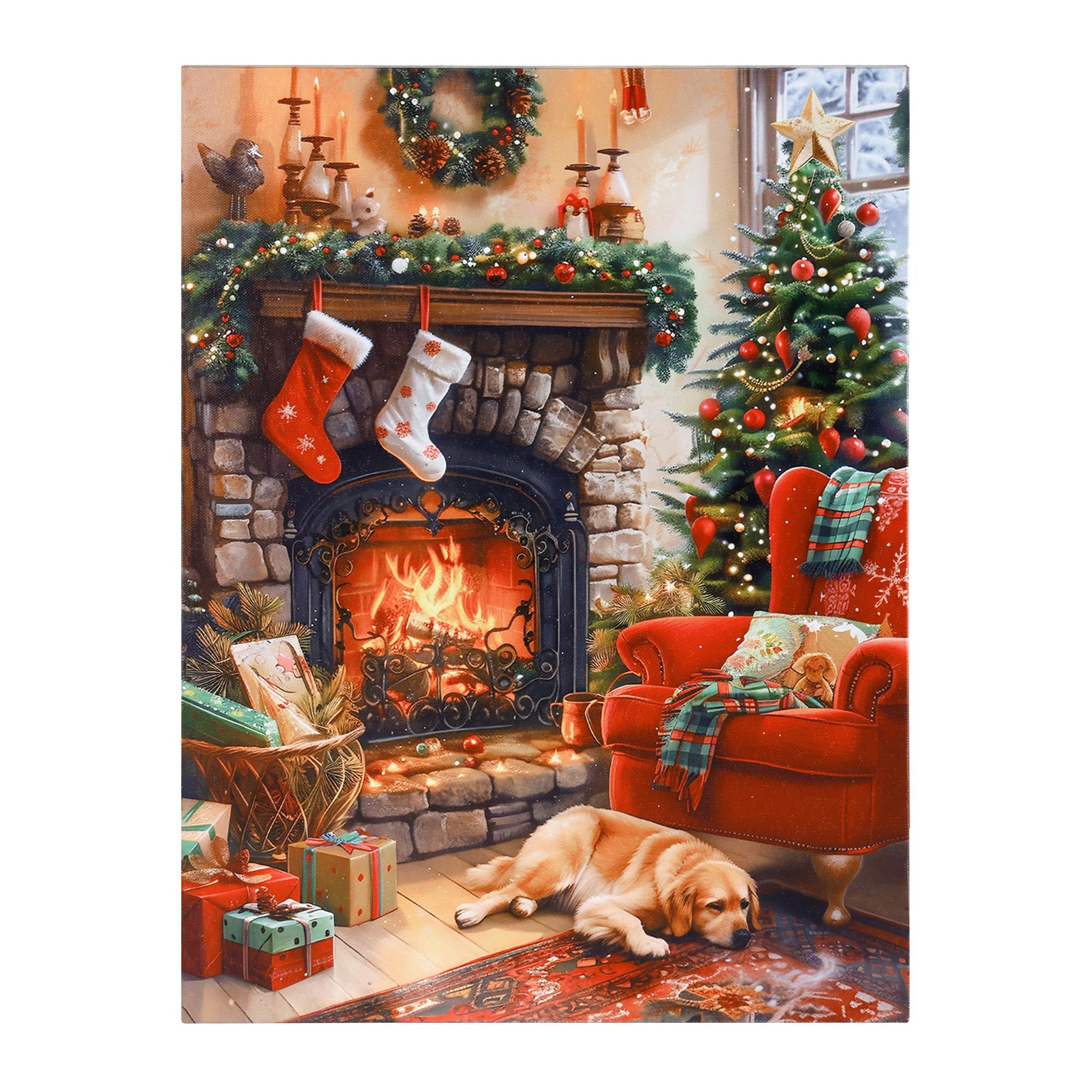 Amazon.com: SOFFEE DESIGN 12x16 Christmas LED Canvas Print Wall