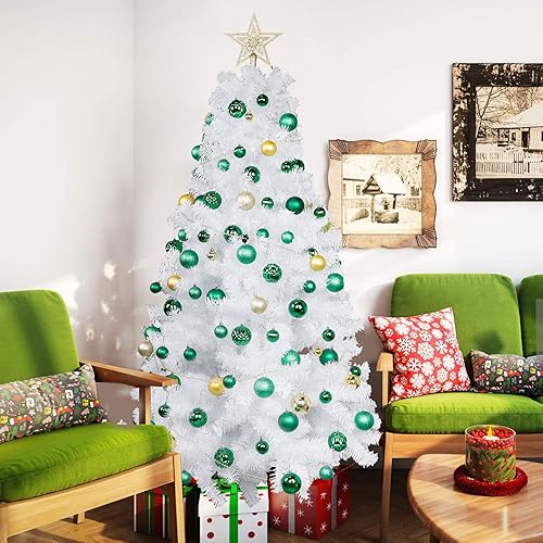 Miniatura 52 de Lulu Home Adornos de esferas para árbol de Navidad, 34 unidades, esferas colgantes Dorado