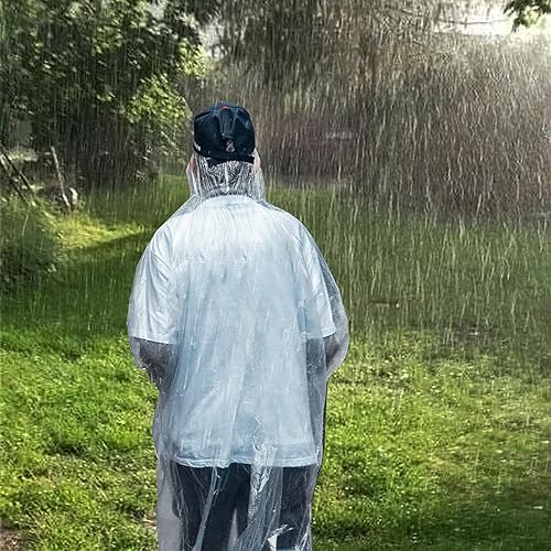 Miniatura 7 de Ponchos Family Pack, (8 unidades) Poncho de lluvia para adultos y niños, ponchos desechables de emergencia para lluvia