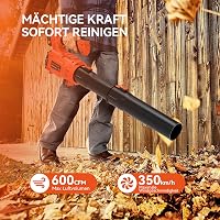 Bravolu 5200 mAh Akkumulátoros Lombfúvó Töltővel, 305 km/h Sebesség, Turbo Funkció 2
