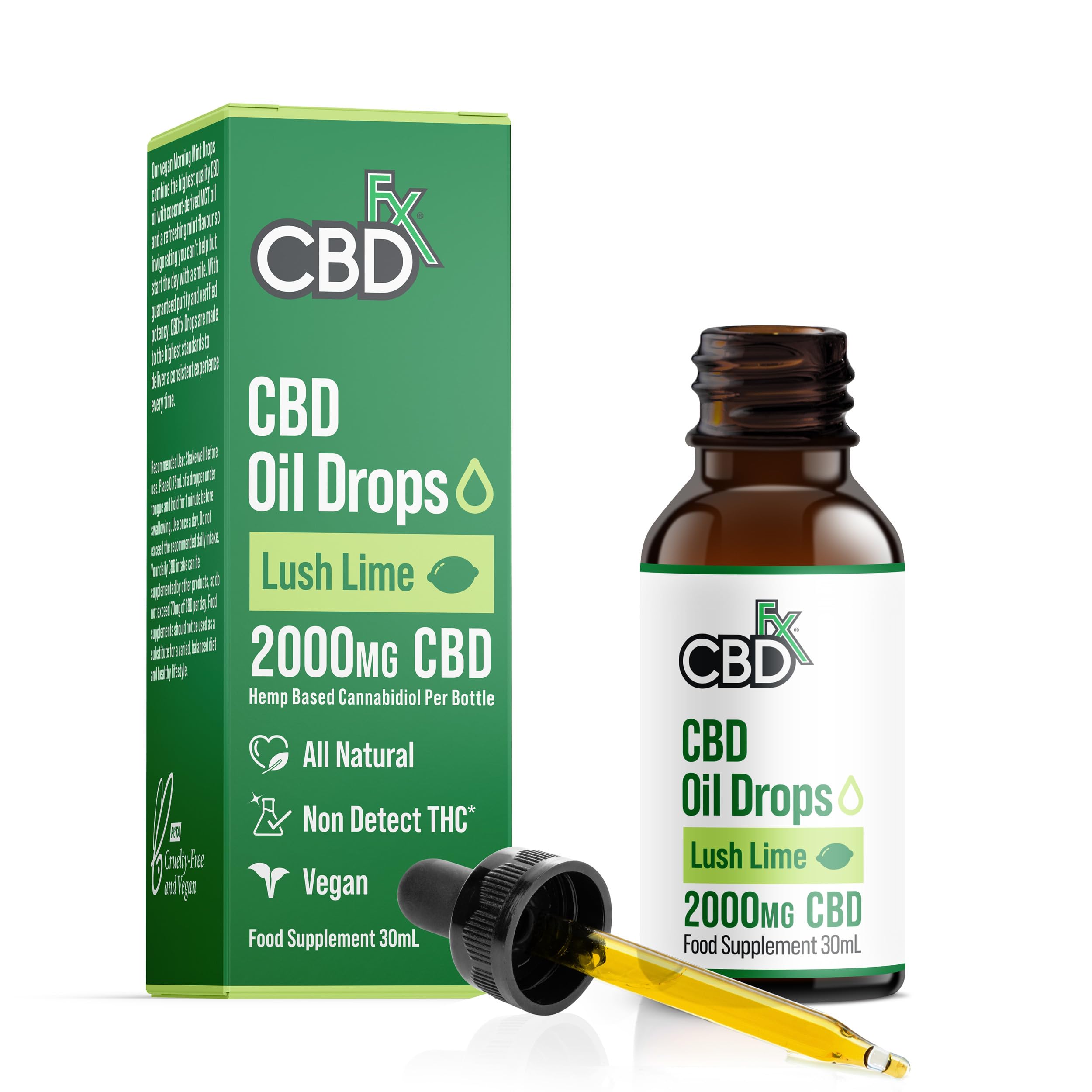 CBDfx 2000mg CBD Oil, High Strength CBD Oil for Stress, Anxiety