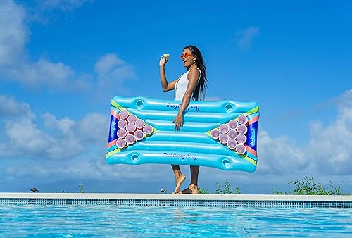 Miniatura 4 de PoolCandy Pong inflable para fiesta en la piscina un juego de piscina fácil de instalar, lago o playa. Perfecto para tu próxima barbacoa, piscina o