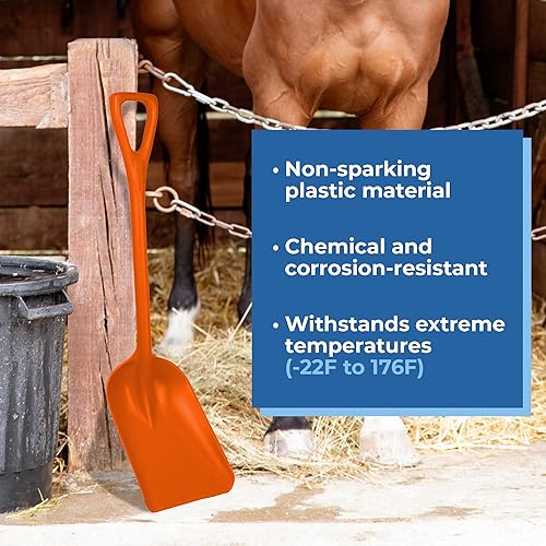 Miniatura 8 de Remco Pala higiénica sin costuras, sin BPA, apta para alimentos, accesorios de cocina y jardinería de grado comercial, 10 pulgadas, azul y rojo