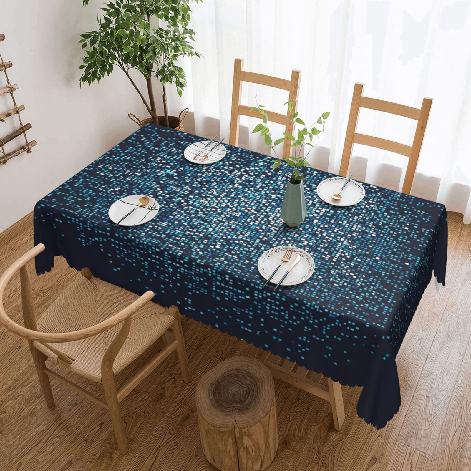 Couverture de table facile d'entretien pour protéger des taches de fête