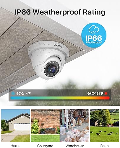 Miniatura 3 de ZOSI Sistema de cámara de seguridad para el hogar 3K 5MP Lite H.265+, DVR de vigilancia de 8 canales con detección de vehículos humanos AI y 4