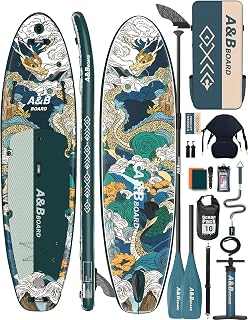 Tabla Paddle Surf Hinchable 335 cm con Accesorios Premium Sup,Paddle Board Surf para 2 Personas Principiante