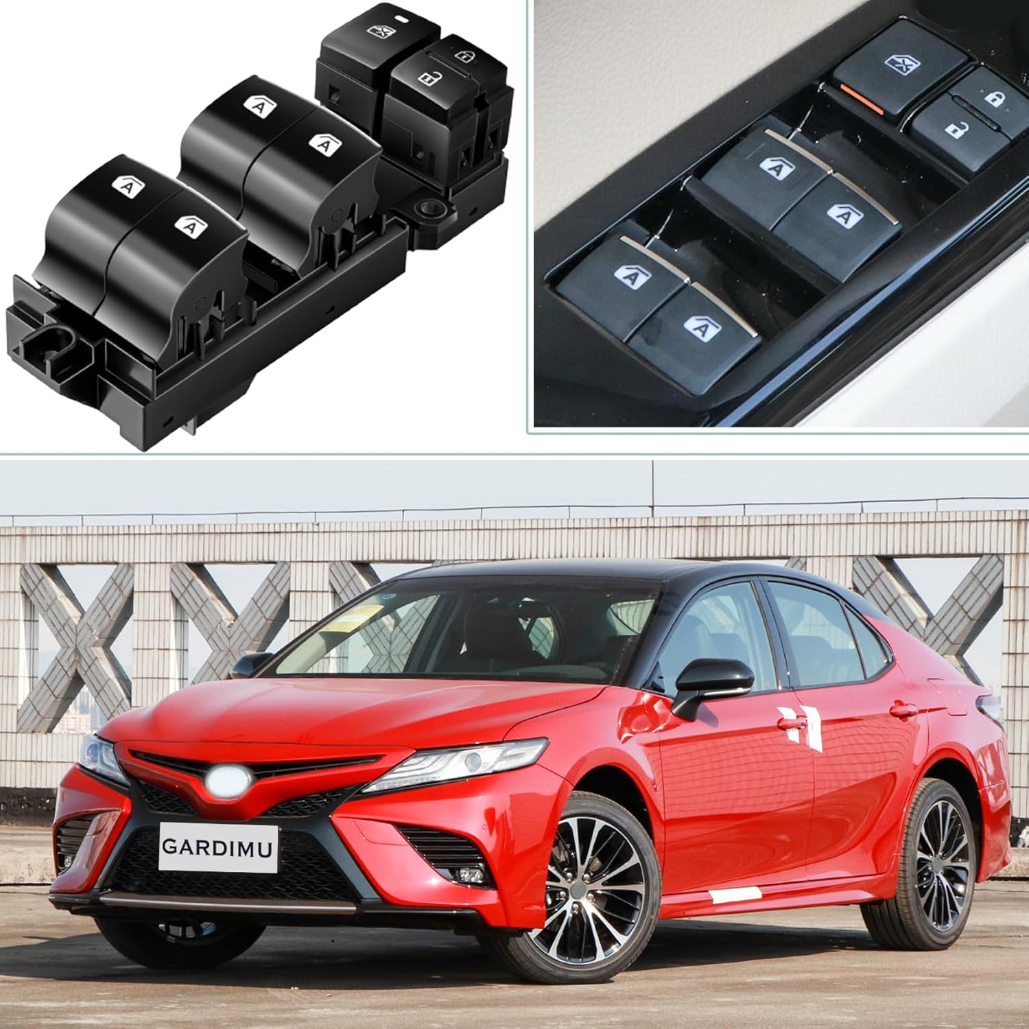 Power Window Switch for Toyota Camry 2018, 2019, 2020, 2021, 2022, 2023,Driver Side Master Window Switch Replacement with A