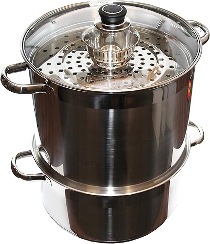 Uzbek 5 Nivel 20 Qt 18/10 Acero Inoxidable Vaporizador Calentador Cocina Mantovarka Manti