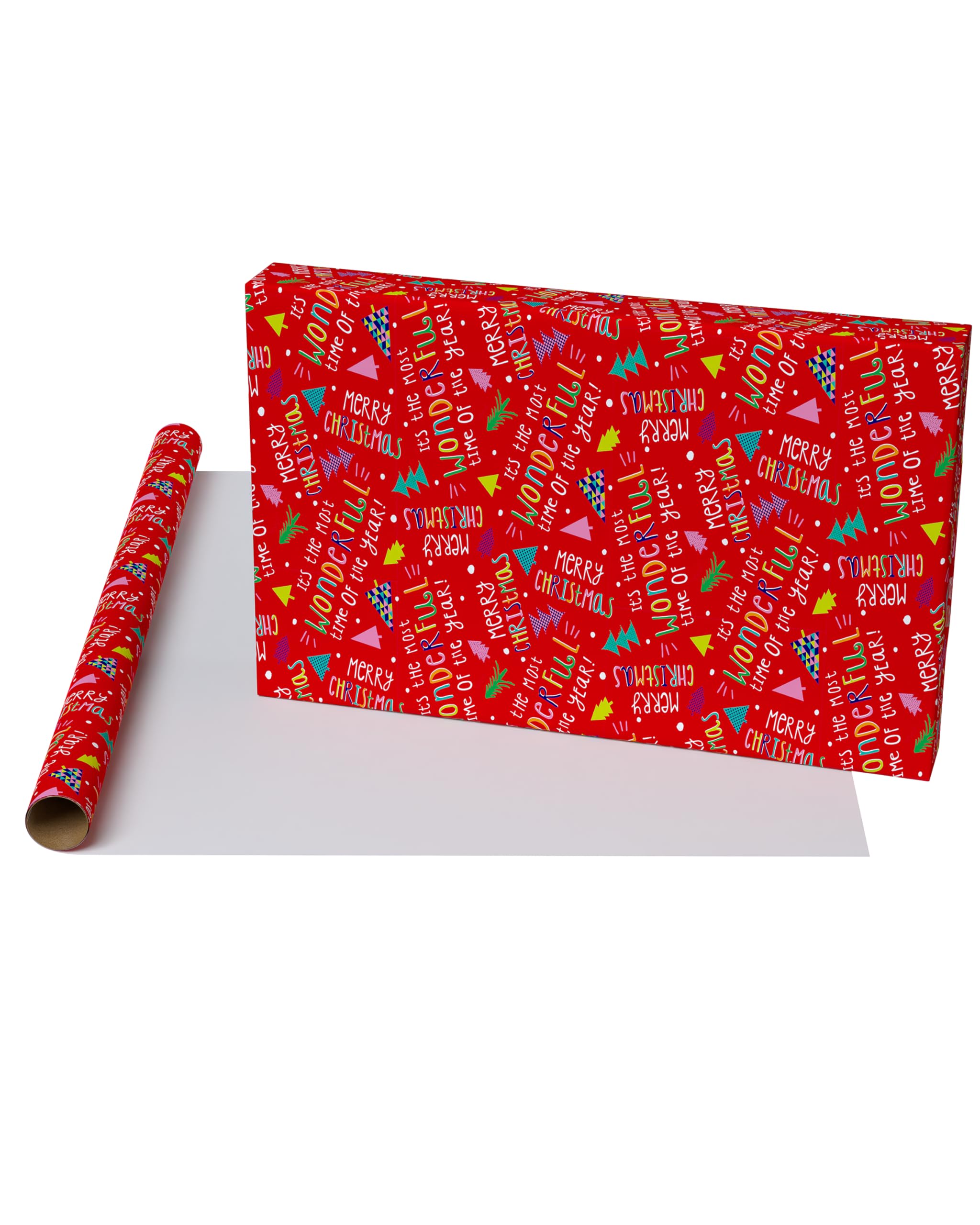 UK Greetings Multipack of 3 Christmas Roll Wraps (3m each) for Him/Her/Friend - Cute Design - (9m total), 1 roll (Pack of 3) - Image 2