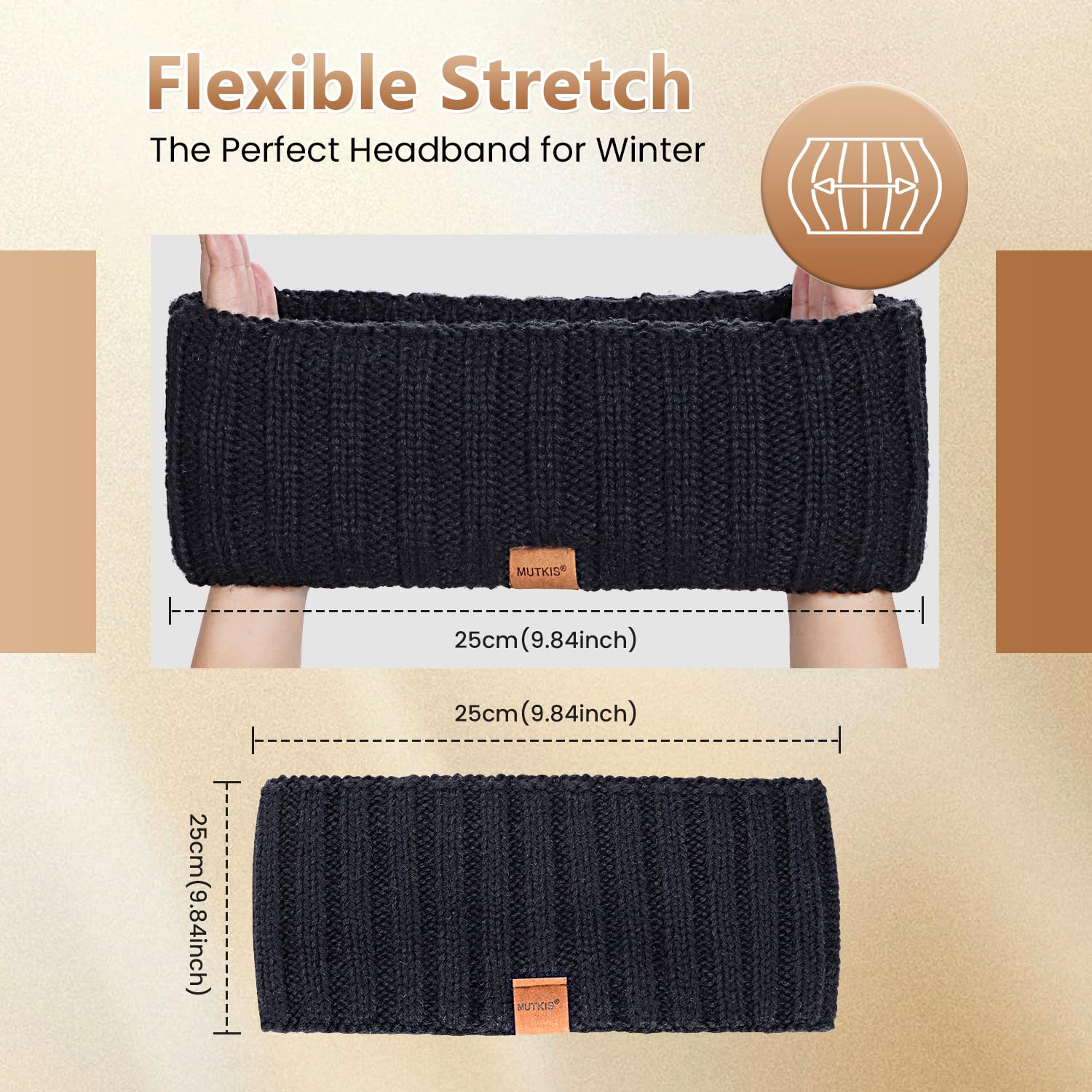 Ear Warmers, Warm Headbands For Women, Headband For Women, Fleece Earmuffs For Winter, Stretchy Winter Ear Covers, Cold Weather Headband Moisture Wicking Sweatband For Outdoor - View #9