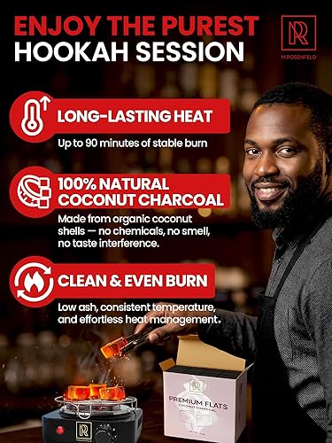 Miniatura 75 de Cachimba carbón de carbón de coco – Paquete XL 84 unidades y 2.6 lbs (2.6 libras) – Calidad premium 0.984 in (1x1x1 in) – 100% carbón de coco