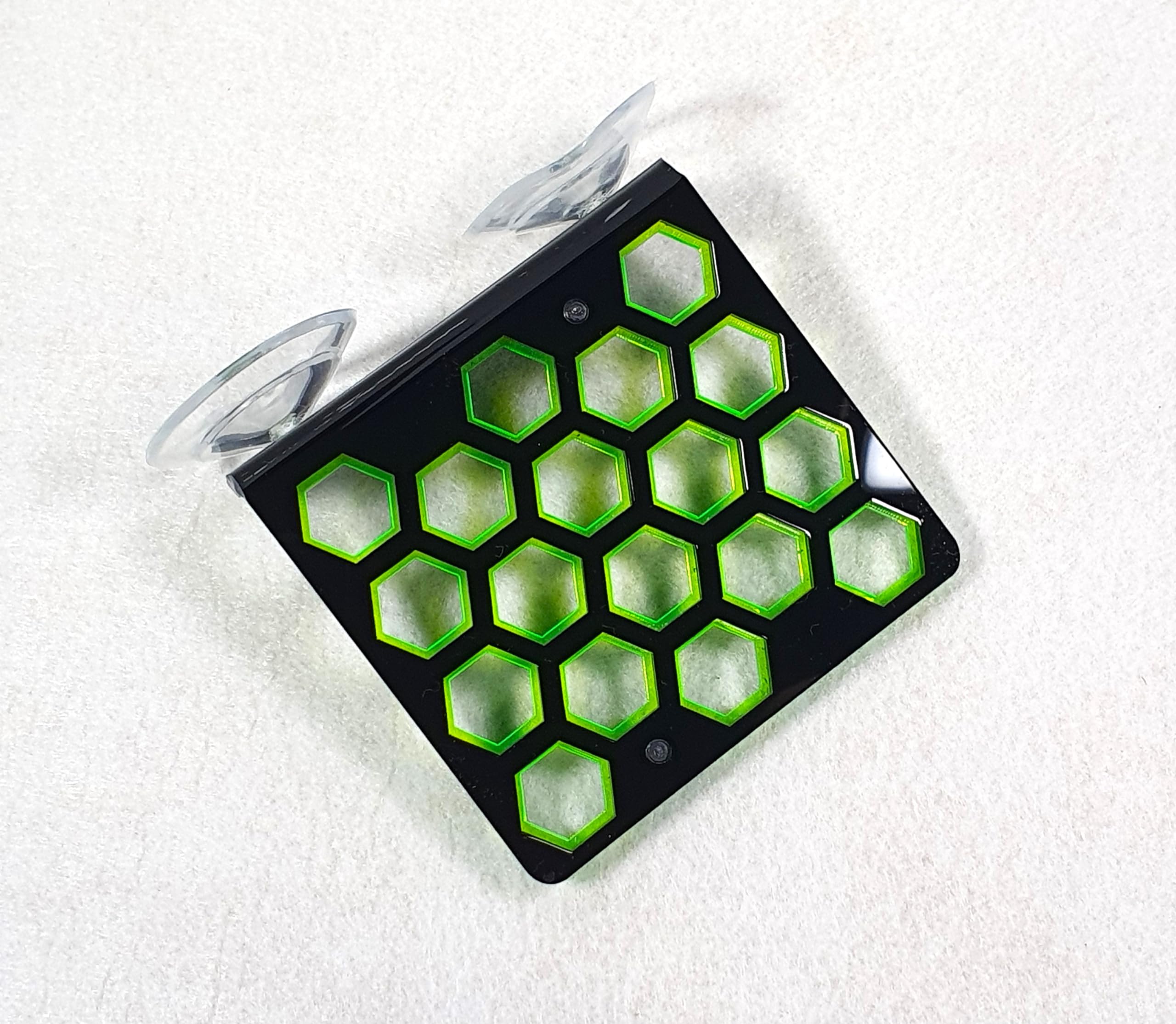 Reef-Geeks Coral Frag racks, 3 Fluorescent colours. 3 Diffrent sizes. coral frag Plugs (Black and Green, Small) - Image 3