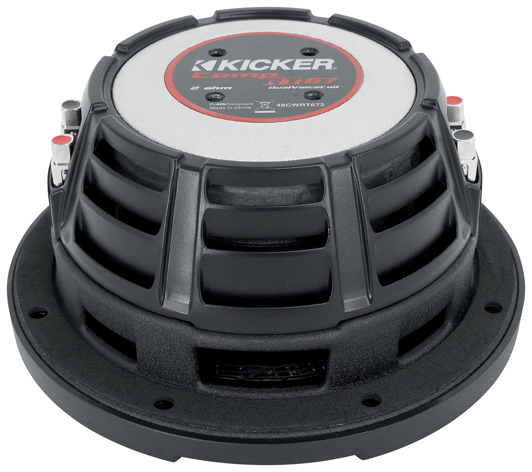 Amazon.co.jp: 2 KICKER 48CWRT672 CompRT 300w シャロー 6.75インチ