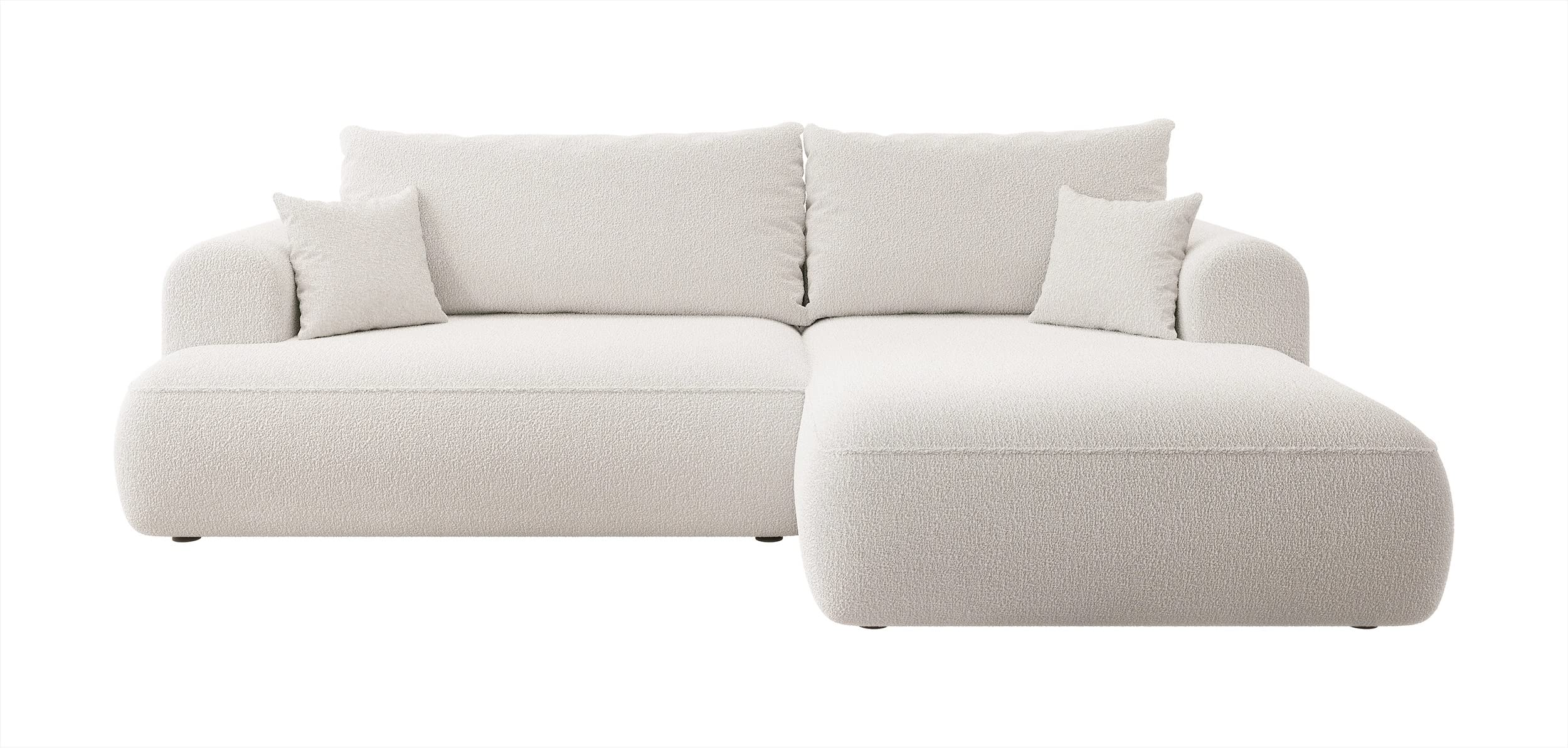 Selsey Ovo Angle, Bois d'ingénierie, Crème, 260 cm Longueur