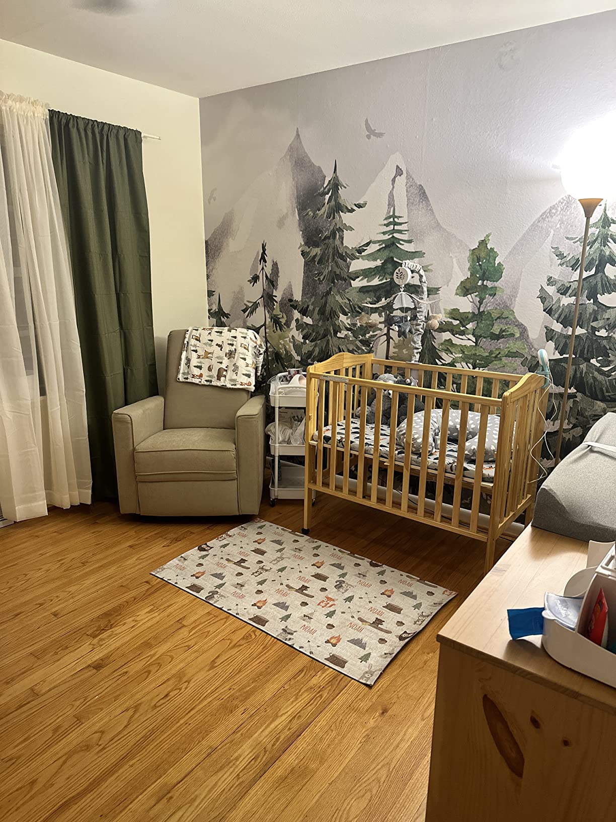 33/mo Finance Evolur Harlow Deluxe Upholstered Plush Seating Glider