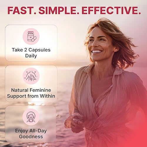 Miniatura 5 de Eve's Cycle Hidratante vaginal + suplemento tensor, Kacip Fatimah, olmo resbaladizo, manjakani para la sequedad vaginal, 60 cápsulas veganas,