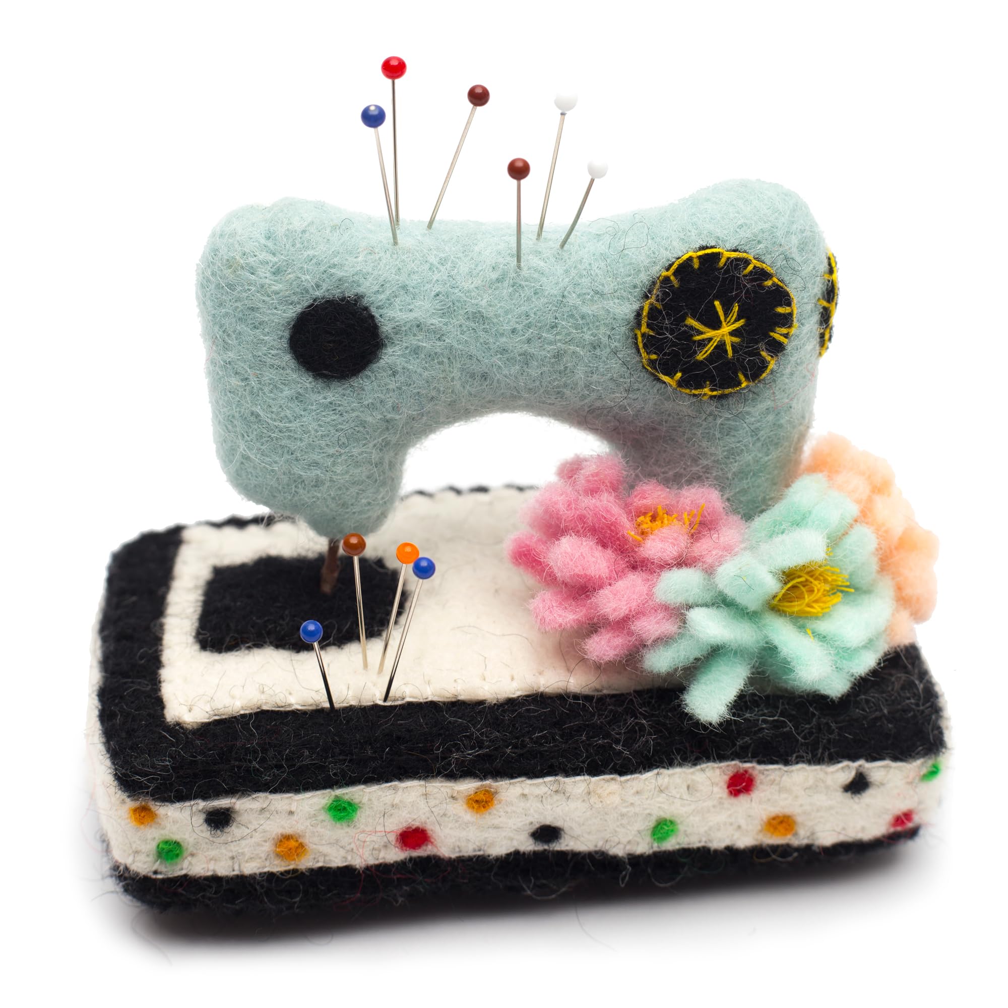 GLACIART ONE Sewing Machine Pin Cushion| Large Size |Durable & Handmade Craft Sewing Supplies | Also for Quilting, Machine Needles, Safety and T Pins