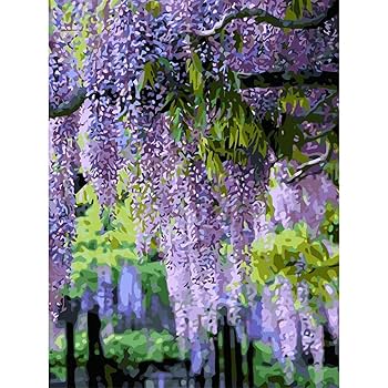 油絵 油彩 油彩画 絵 絵画【藤の花】 油絵 油彩 油彩画 絵 絵画【藤の花】 | HIROSHI1990