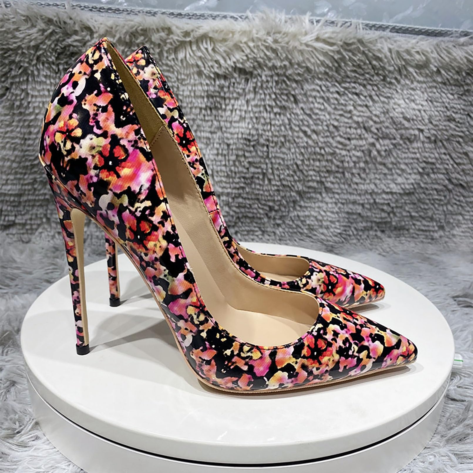 Genérico Zapatos De Fiesta De Tacón De Aguja Alto para Mujer