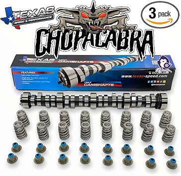 طقم كام عمود كامات Texas Speed TSP Chopacabra مع نوابض وختم خلية النحل LS 4.8 5.3 6.0 6.2 Vortec 1999-2013