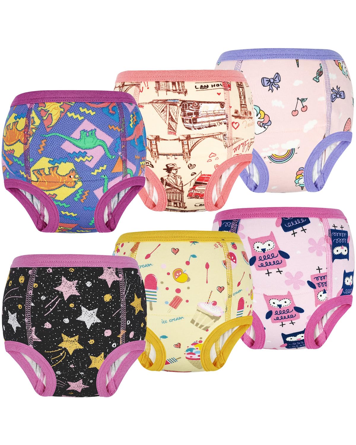 FLYISH DIRECT Baby Töpfchen Trainingshose, Kinder Töpfchentraining Unterwäsche für Jungen und Mädchen, Kleinkind Töpfchen-Trainingshosen, 140/7T