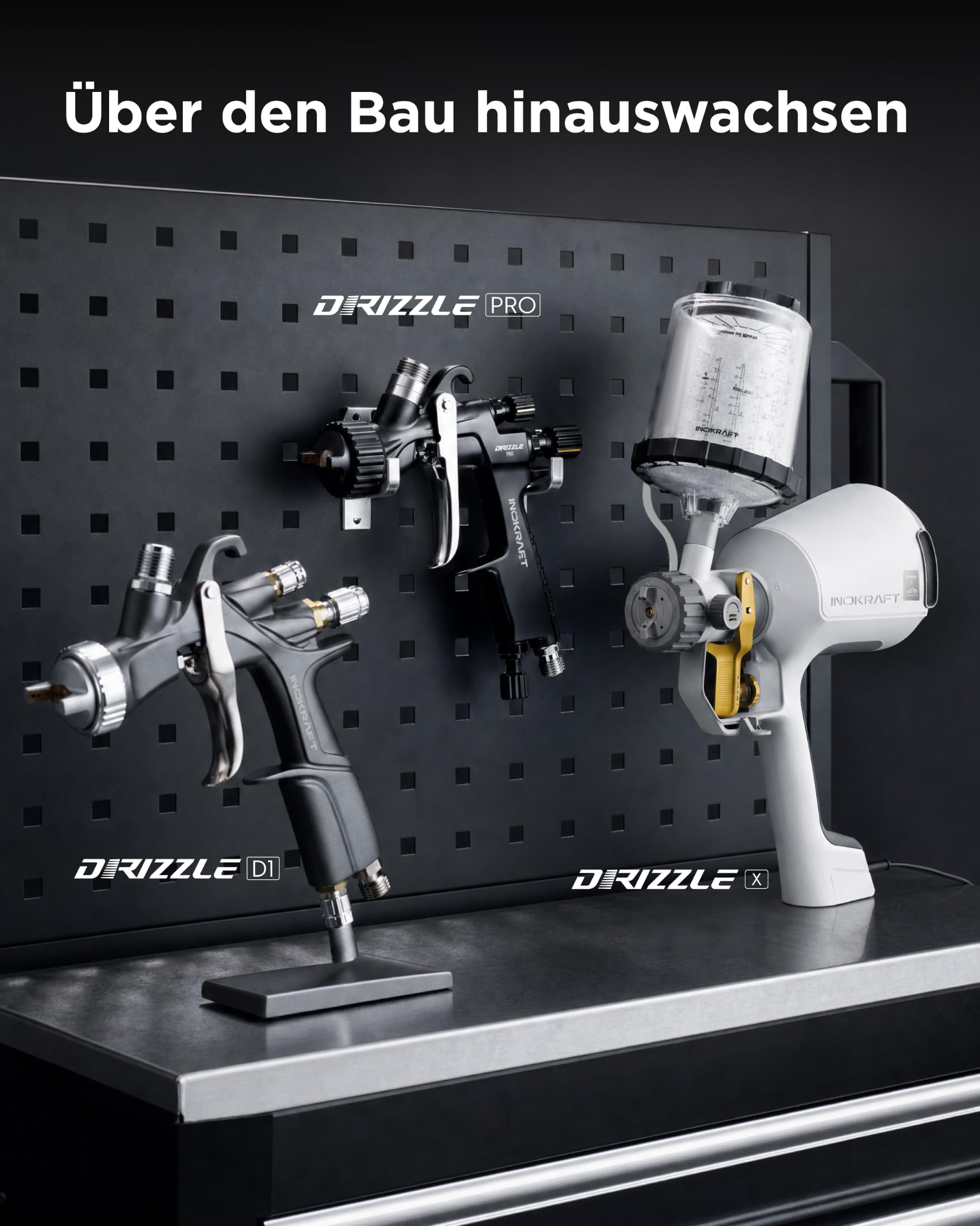 InoKraft Drizzle X Elektrische Sprühpistole für punktuelle Autolackierungen