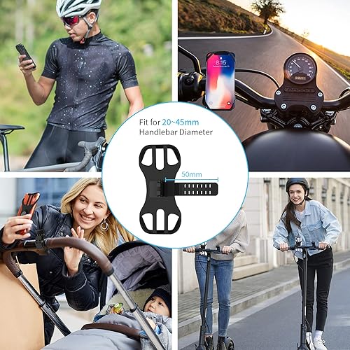 Miniatura 7 de Soporte desmontable para teléfono celular, soporte universal para teléfono celular, giratorio de 360°, soporte de teléfono ajustable para bicicleta,