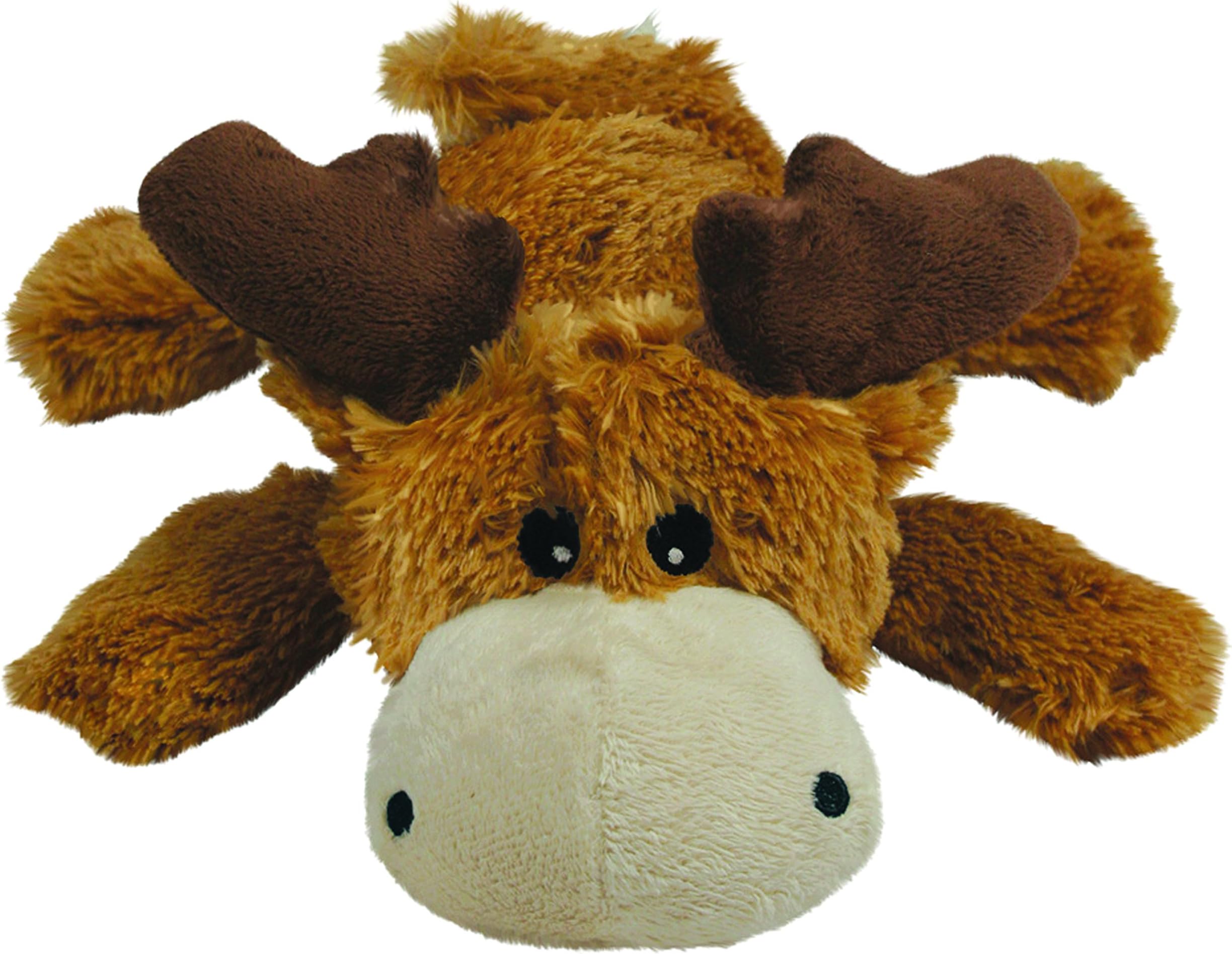 Cozie Marvin Moose - Cute Dog Plush Toy for Indoor Play - Soft Chew Toy & Snuggle Buddy - with Squeaker, Durable Design & Minimal Stuffing - for Small Dogs