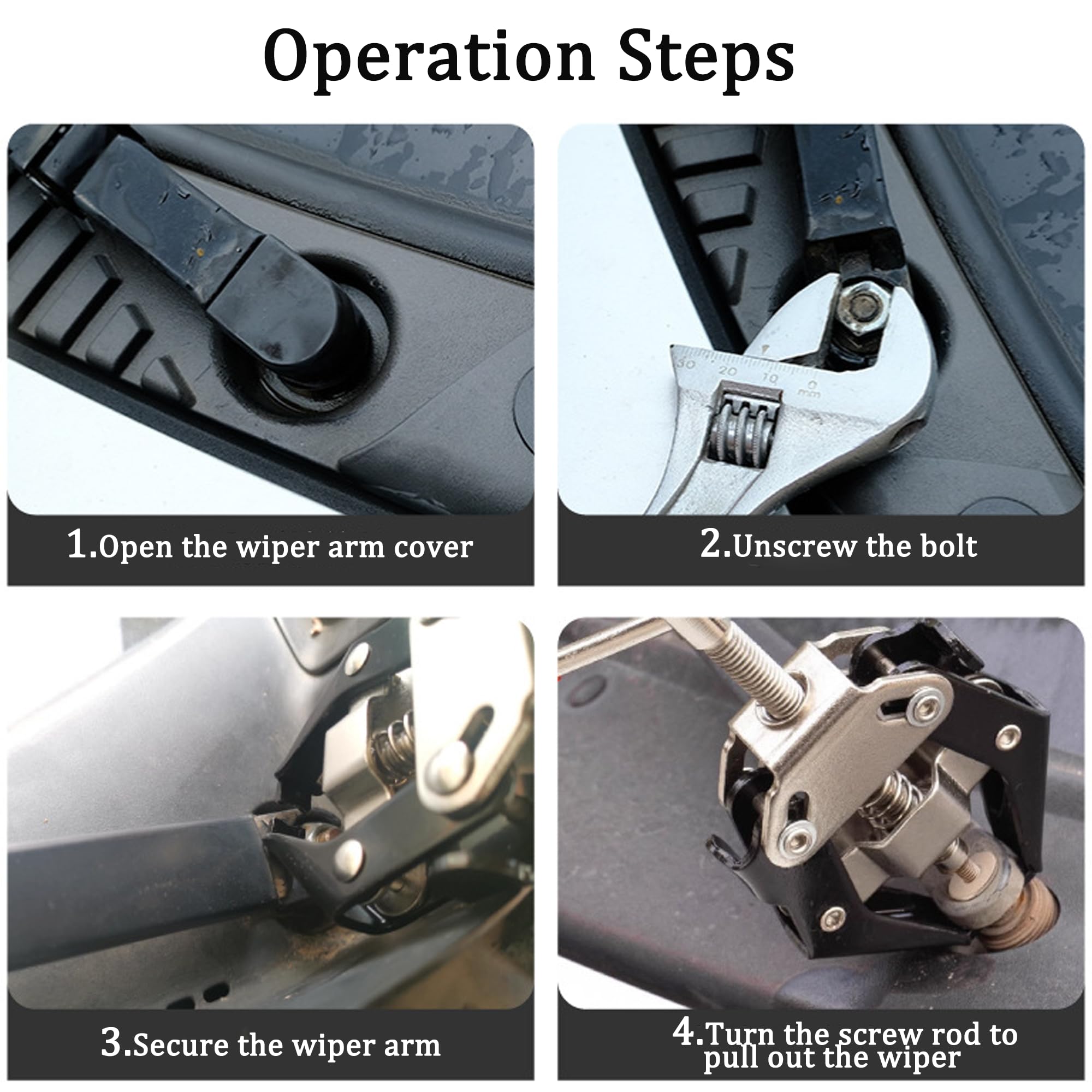 VZJYJZ Extractor De Brazos De Limpiaparabrisas, Extractor De Cojinetes, Extractor Limpiaparabrisas, Extractor Limpiaparabrisas, Apto para La Mayoría De Los Brazos De Limpiaparabrisas De Vehículos