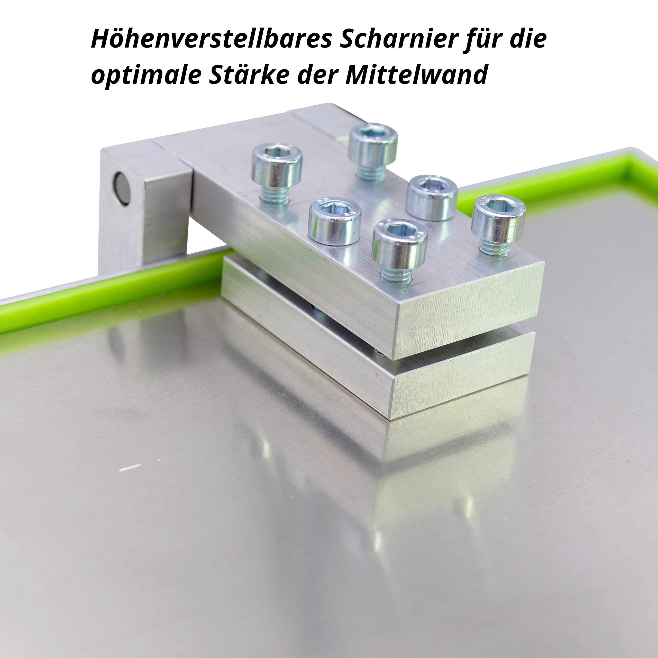 Prensa de pared central con celdas de 5,4 mm. Se puede cortar a medida para su propio circuito de cera. Molde de pared central. Molde de fundición para la pared central. Molde de apicultura.