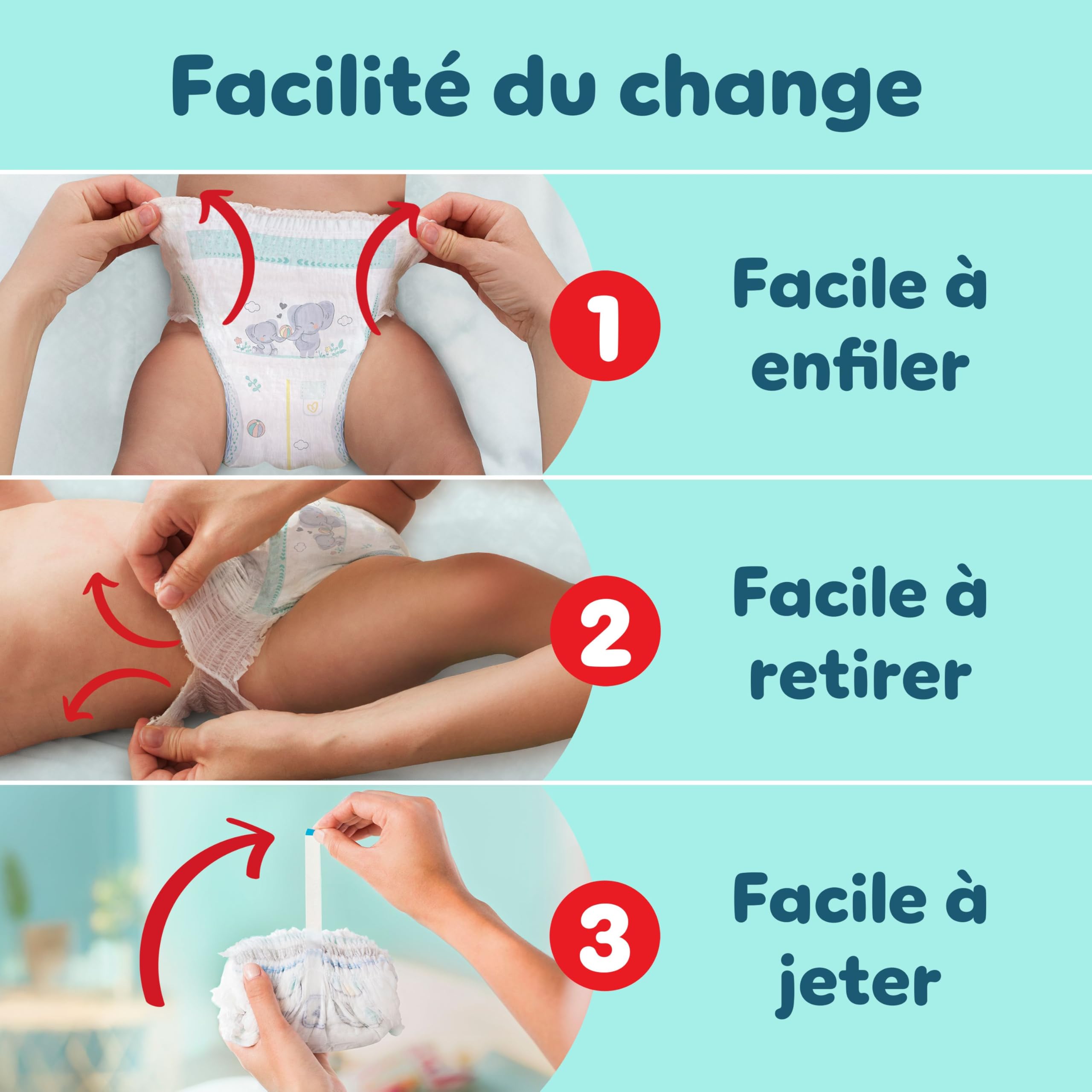 Pampers Premium Protection Pants Taille 5, 164 Couches-Culottes, 11kg-17kg, Maintien 360° et barrières anti-fuites douces pour un confort et une protection optimale, Family Pack
