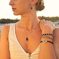 Vista 65 de Rumi Sumaq Nautical Rope Bracelet for Men, Women & Kids - Waterproof Hand-Knotted Adjustable Pull Tie - Martha’s Vineyard Island Map, Sailor Rope &