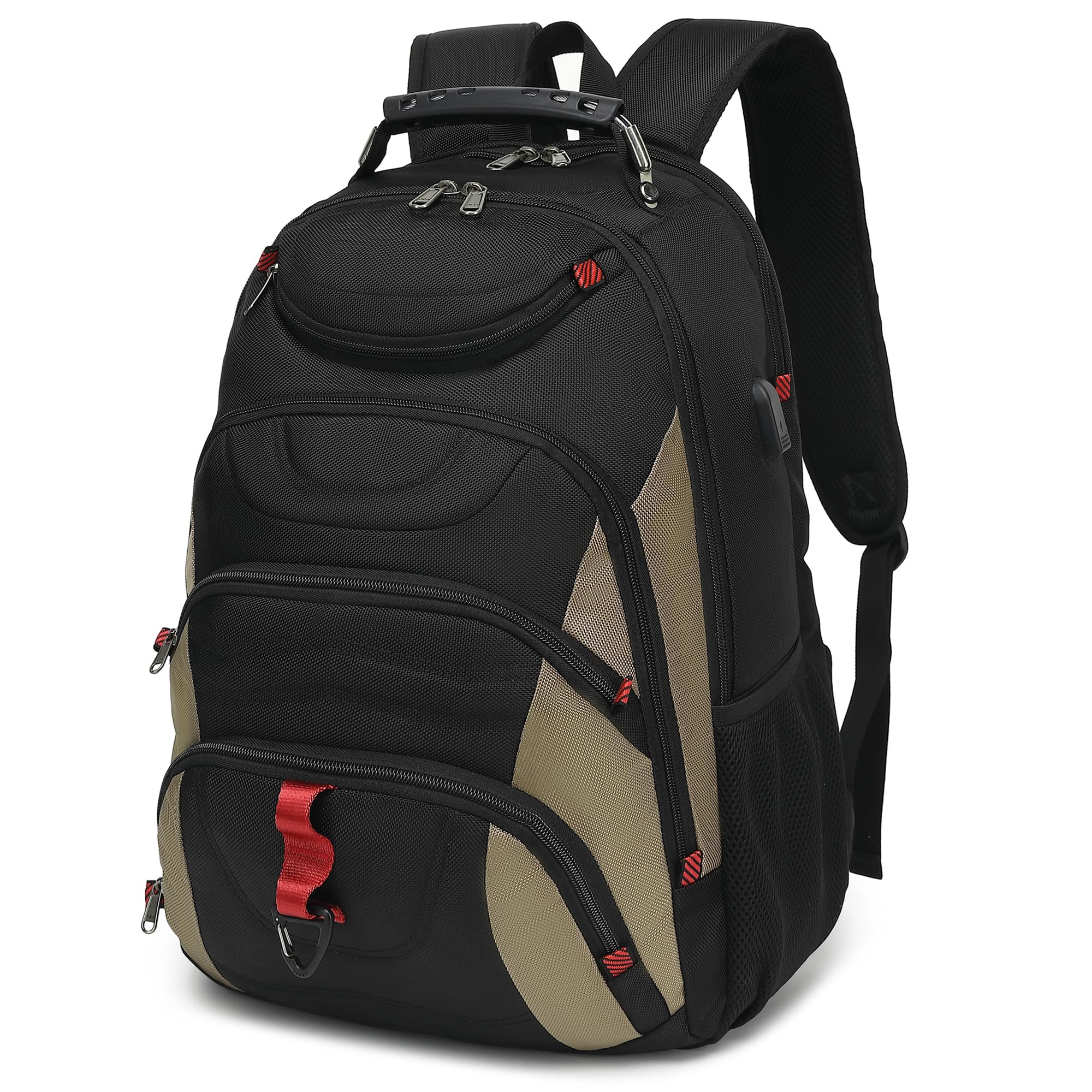 Boavan Laptop Backpack for men, 17.3 inch Laptop Bag with USB Port, Waterproof Travel Work Backpack Purse, Anti-Theft Teacher Nurse Doctor Casual