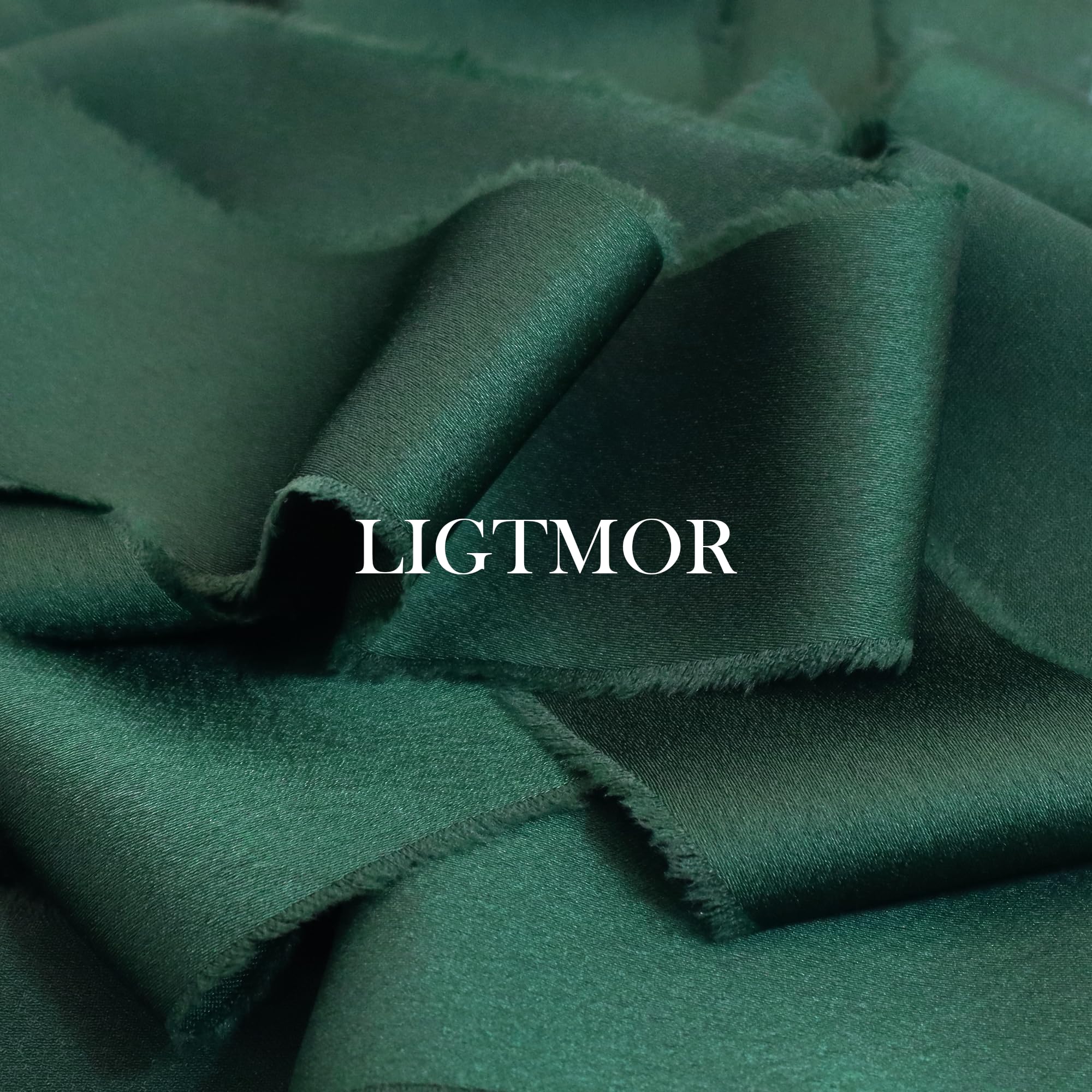 Ligtmor Silk Satin Ribbon 1-1/2 inch x 15 Yard (3.8cm x 13.5m) Handmade Frayed Ribbons for Gift Wrapping Crafts Wedding Flower Bouquet Holiday Décor - Image 2