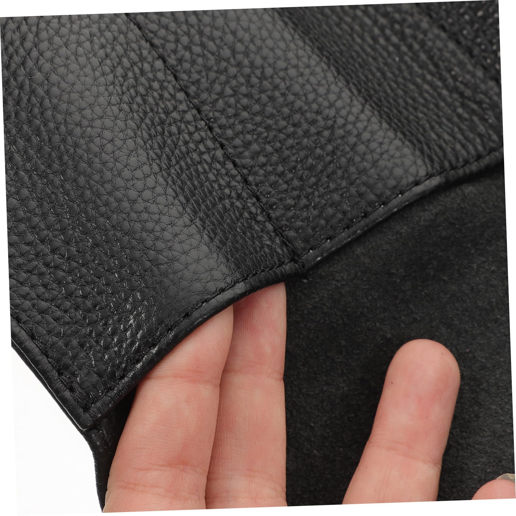 Toyvian Uhrenreisetasche aus Leder, Schwarz, Faltbar, Kompakt und Elegant | Reise Uhrenetui mit Reißverschluss, Schützt vor Kratzern, Leicht und Handlich für Uhrenliebhaber