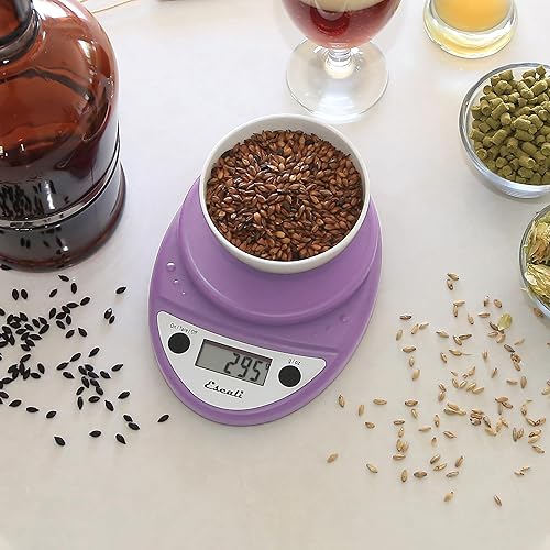 Vista 30 de Escali Balanza de cocina digital Primo (capacidad de 11 libras/ 5 kg) (aumento de 0.05 oz/ 1 g) Balanza de alimentos de primera calidad para hornear