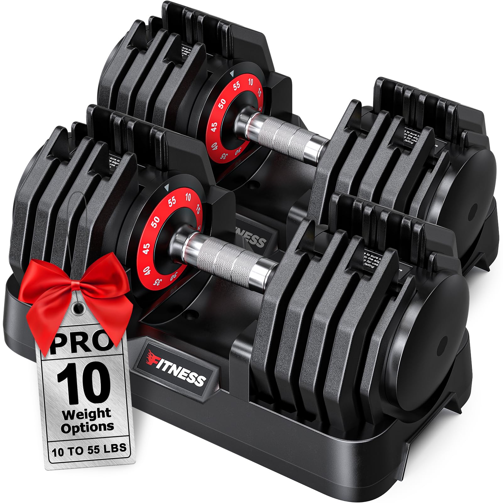 Adjustable Dumbbells Set of 2 1 Hand Adjustable Weights Dumbbells Set 5 in 1 10 in 1 Free