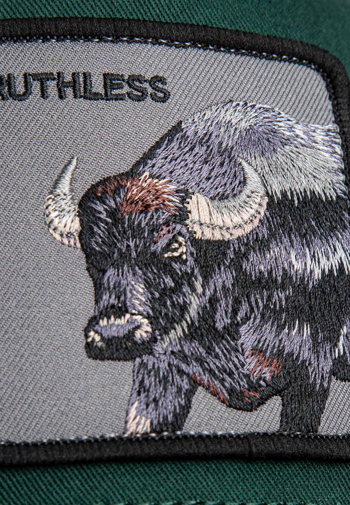 Goorin Bros. Casquette Trucker - Deux tons - Buffalo Guard Oil - Vert foncé et gris - Taille unique