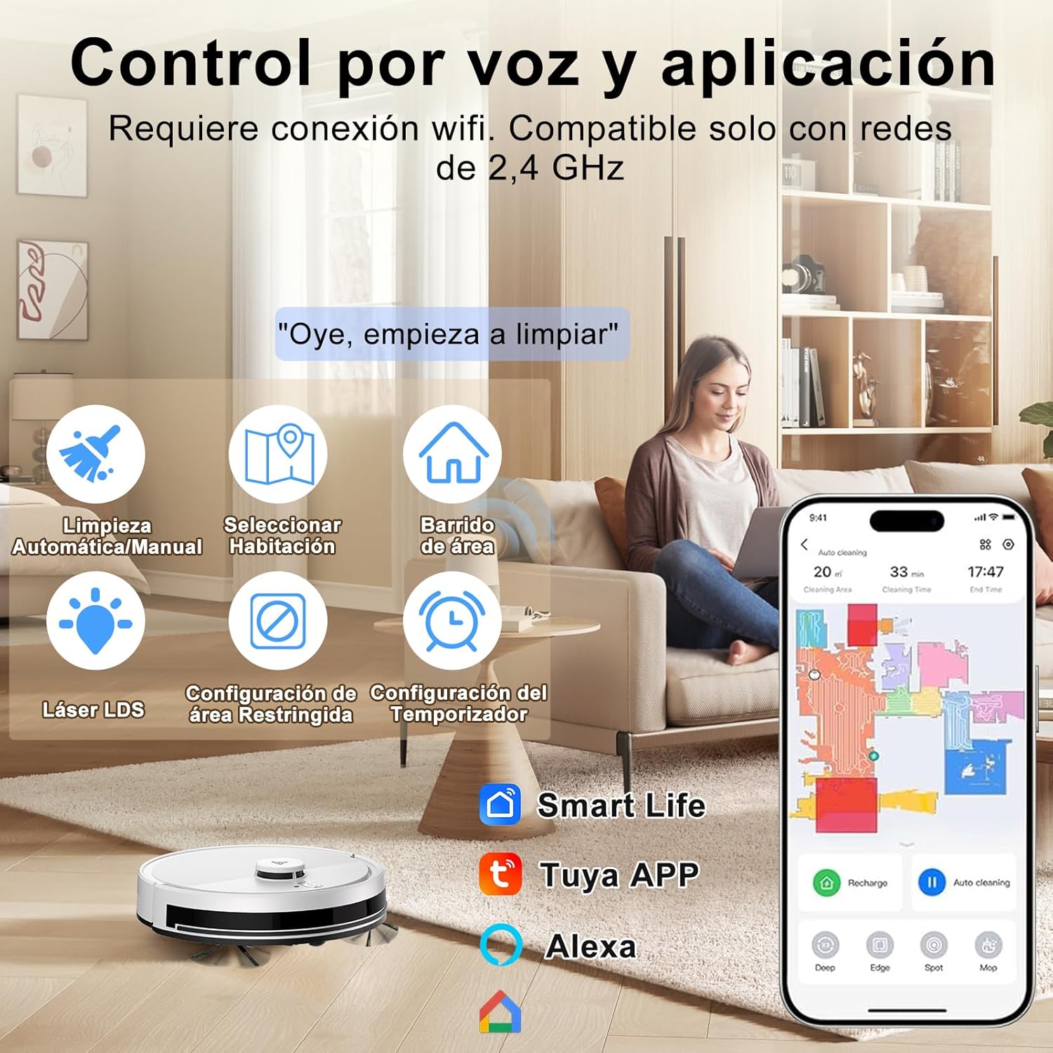 Yigars Y580 Voice and App Control