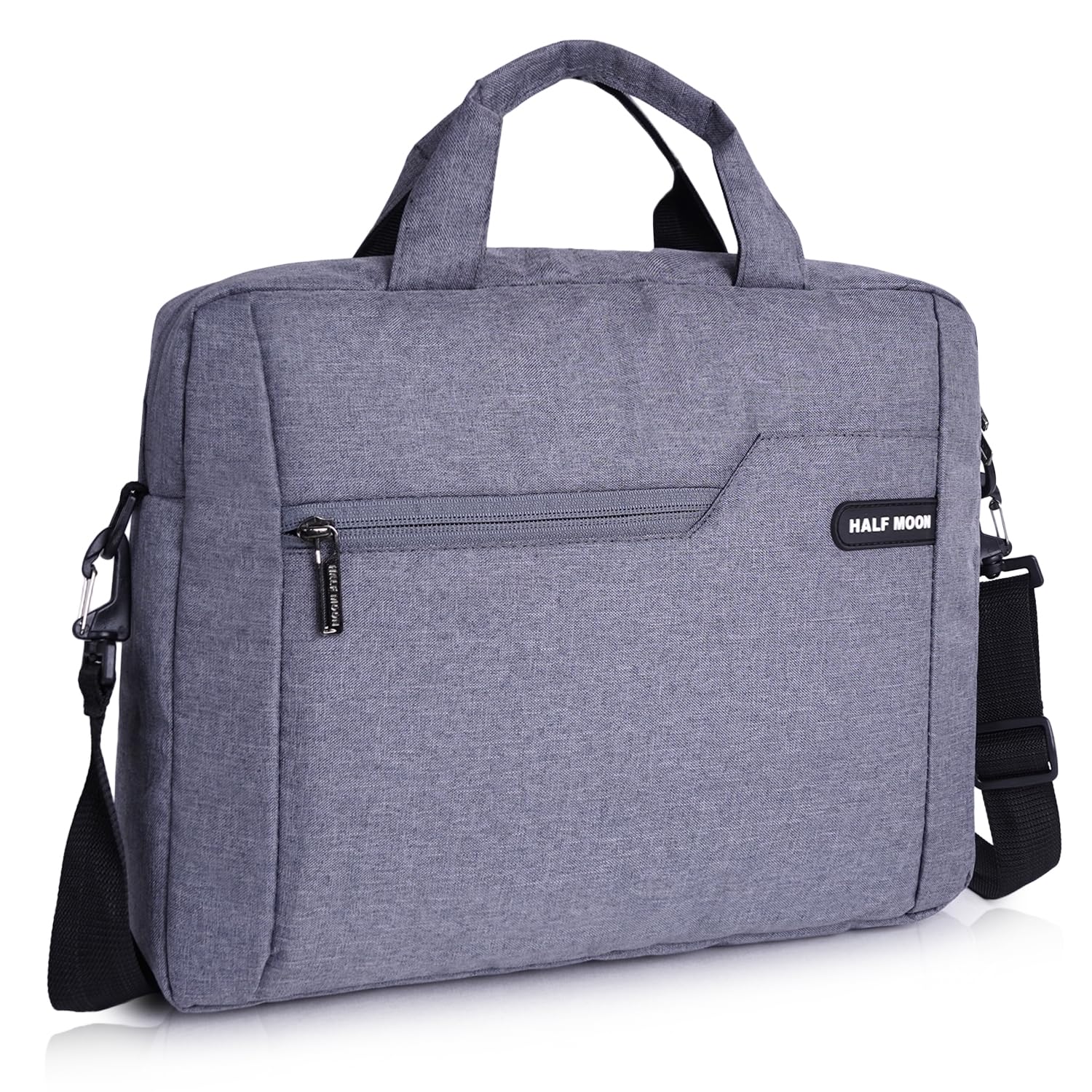 Half Moon Arcane 15.6 Inch Laptop Bag For Men | Formal Business Briefcase Bag | Crossbody Laptop Messenger Bags For Men Or Women I Professional Office Bags | Water Resistant Sling Handbag (Grey) (B0CZPJKWRP) Amazon Price History, Amazon Price Tracker