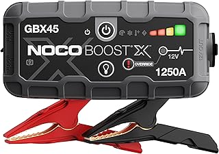 NOCO Boost X GBX45: 1250A UltraSafe Jump Starter – 12V Lithium Battery Booster Pack, Portable Jump Box, Power Bank & Jumpe...
