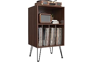 iyrany Modern Record Player Stand and Vinyl Storage Cabinet