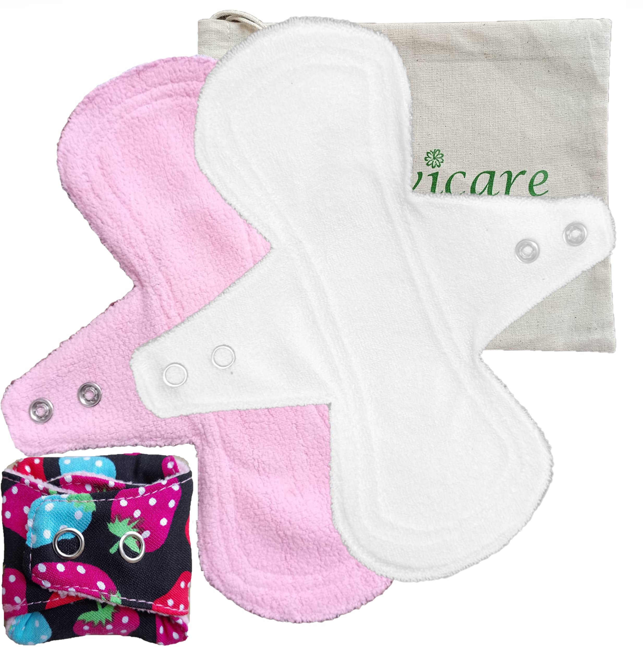 Manvicare Reusable Cloth Panty Liners with Wings for Women - 2 Pantyliners for Daily Use & Low MenstrualFlow Size 190mm (B0BGY6J1LS) Amazon Price History, Amazon Price Tracker