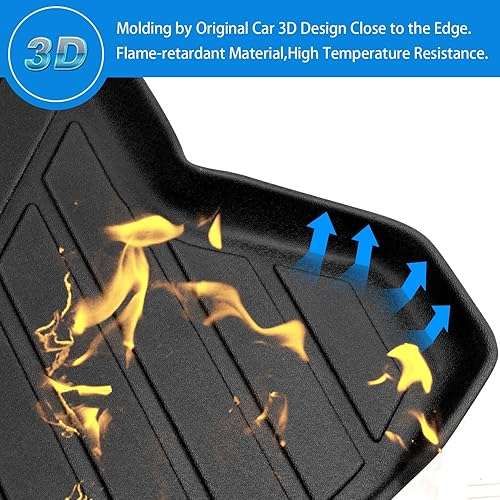 Vista 93 de Powerty Alfombrilla de maletero para Honda Pilot 2016-2021 2022, alfombrillas de carga TPE para todo tipo de clima, forro de carga para asiento